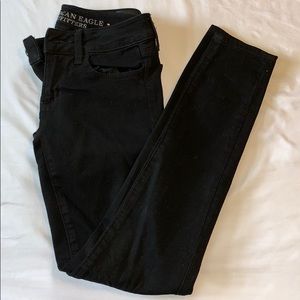 American Eagle Black Jegging size 0 Short